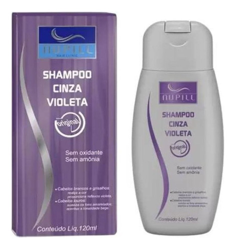  Shampoo Nupill Violeta Cabelos Grisalhos/loiros 120ml