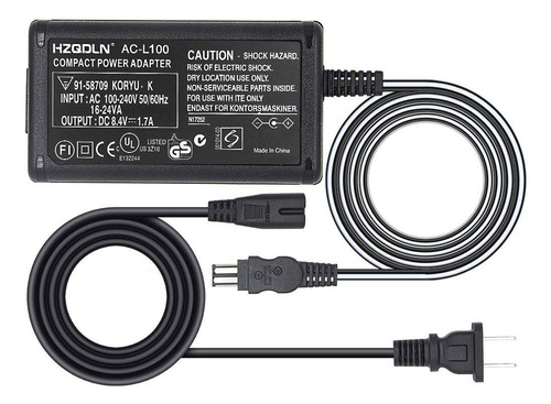 Cargador Adaptador De Ca Para Sony Handycam Dcr-trv33 Dcr-tr