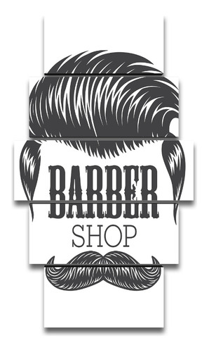 Cuadro Decorativo Barber Shop Cortes De Cabello Decoracion