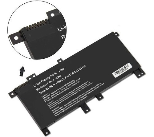 Imagen 1 de 4 de Bateria Compatible C21n1401 F455l X455l Asus