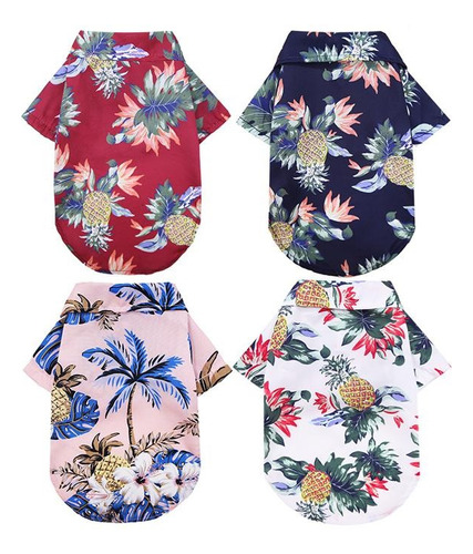 Camisetas De Verano Para Mascotas, Estilo Hawaiano,