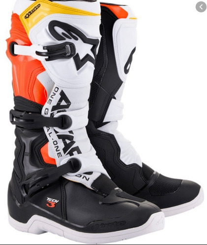 Botas Alpinestars Tech 3 Moto Cross Enduro Flu Solomototeam