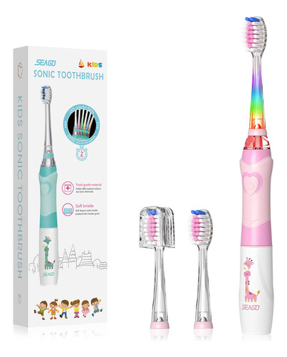 Cepillo De Dientes Elctrico Infantil, Suave, Con Batera, Con