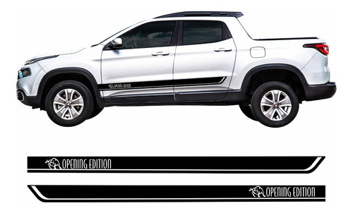 Par Adesivo Lateral Fiat Toro Opening Edition Tor35