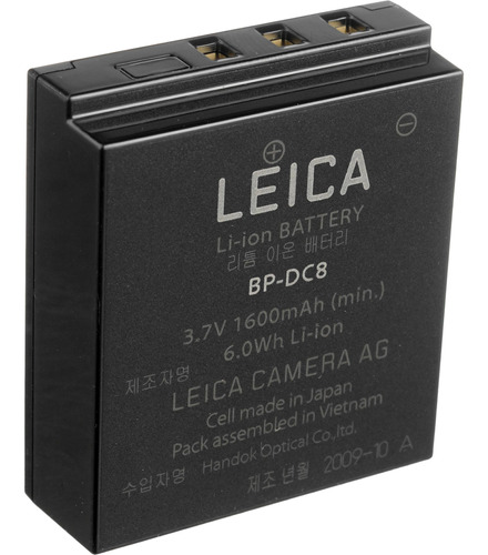 Leica Bp-dc8 Lithium-ion Battery For Leica X1 Digital Camera