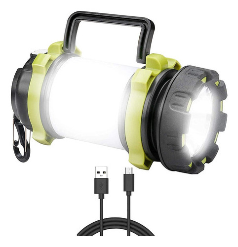Muzens Linterna De Cámping Recargable Usb, 6 Modos Antorcha