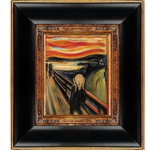 La Pastiche The Scream Opulent Frame, 19  X 17 , Multicolor