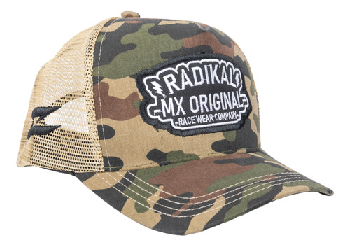 Gorra Moto Mx Curve Camo Radikal