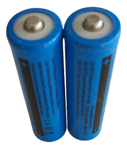 Kit 2 Bateria18650 Li-ion  9900mh 4.2v Lanterna Tática Led