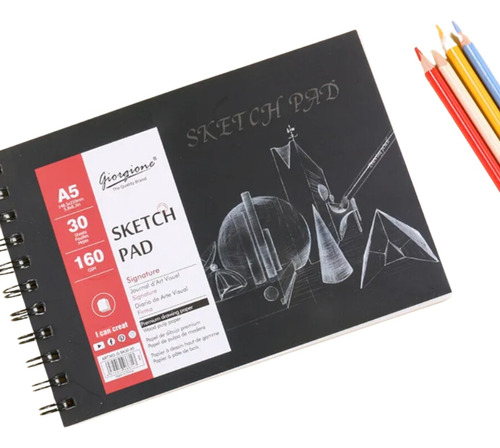 Sketch Pad Con Espiral A5 - 160g 30 Hojas