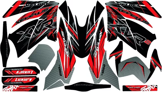 Stickers, Calca, Vinil, Para Moto Dm200 Sport Mod-160