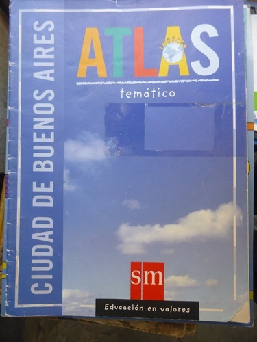 Atlas Tematico Ciudad De Buenos Aires - Sm - 2002  Impecable