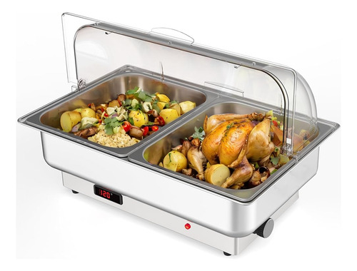 Buffet Eléctrico Takywep 2 X 4.5qt Con Control De Temperatur