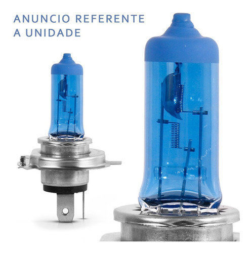 Lâmpada Super Branca 4200k H4 12v 55w Unidade