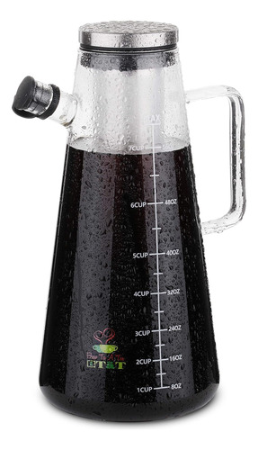 Cafetera De Café Frío Btat, 2 Litros (64 Oz, 2 Cuarto...