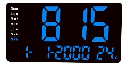 Despertador Reloj D Pared O Buro Alarma Dias Sem Calend Term