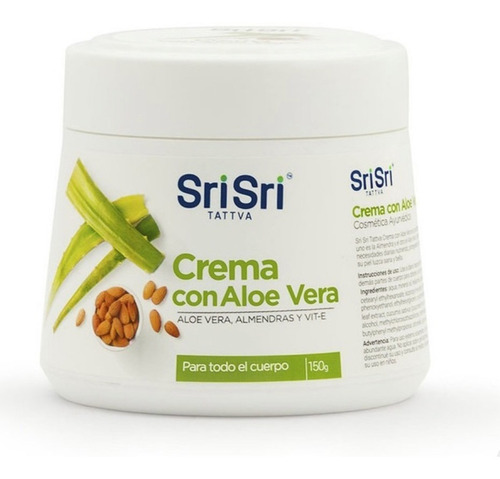 Crema Aloe Vera Aceite Almendras Vit E Sri Sri Tattva 150g