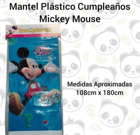 Imagen 1 de 2 de Mantel Plástico Decoración Fiesta Cumpleaños Mickey Mouse
