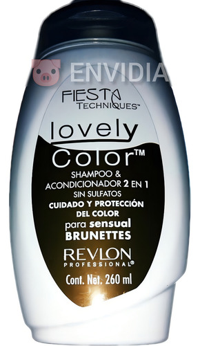 Shampoo Acondicionador 2 En 1 Sin Sulfato Cuidado Castaño