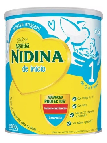 Leche De Fórmula En Polvo Nestlé Nidina 1 En Lata 800g