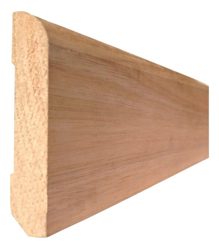 Zocalo Madera Eucalipto 9cm Corto 1 Metro Borde Redondeado