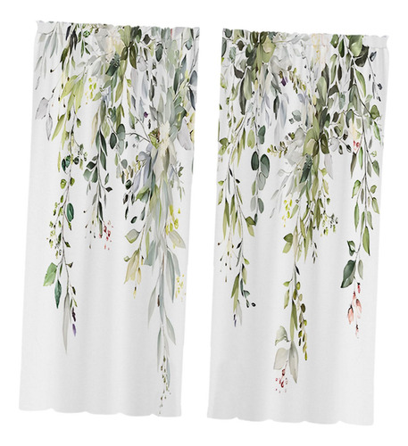 2x Hojas Cortinas De La Ventana Cortinas De De 60cmx150cm
