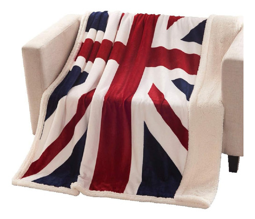 Manta De Forro Polar Supersuave Bandera Británica, Man...