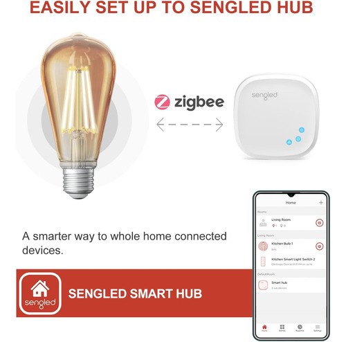 Bombilla Inteligente Sengled Zigbee, Requiere Un Hub Inte...
