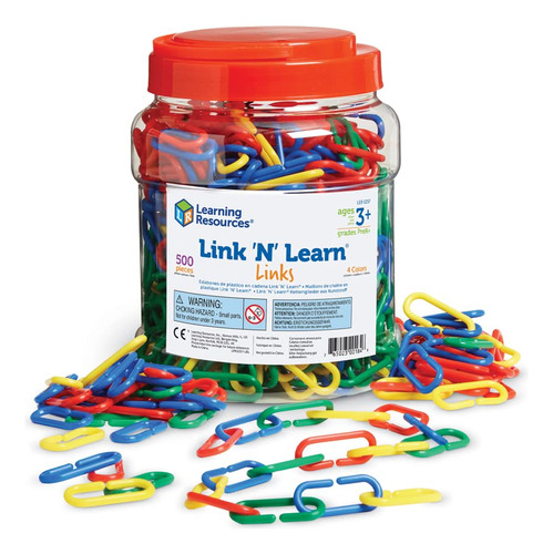 Learning Resources Enlaces Para Unir Y Aprender, Cubo De 50.