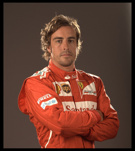 Fernando Alonso Formula 1 2010 Cuadro Enmarcado 45x30cm
