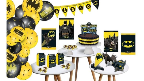 Festa Batman - Kit Decorativo Só Um Bolinho 