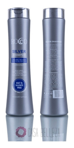 Rocco® Shampoo Silver Sin Sal Caballo Gris Blanco Platinado