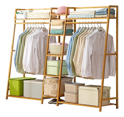 Rack Perchero Piso Organizado Ropa Closet Armable Ropa Colga