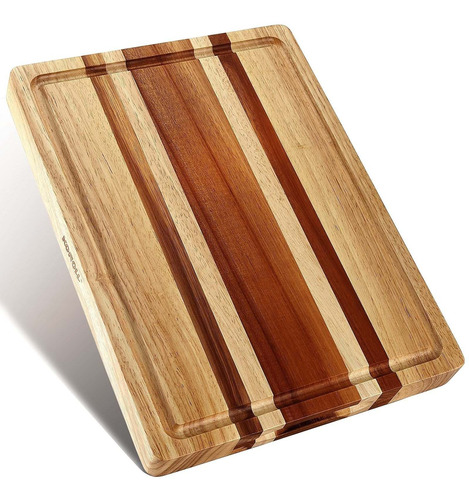 Tabla Cortar Grande Madera Roble Acacia Para Cocina Jugo