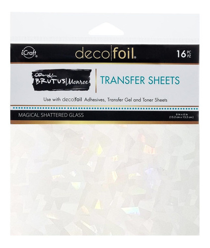 Icraft Hoja Transferencia Papel Aluminio Deco Foil And