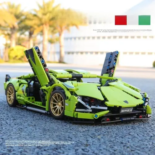 Caja Lamborghini Pequeña Color Vaca Verde 1:14 Empaque 1280