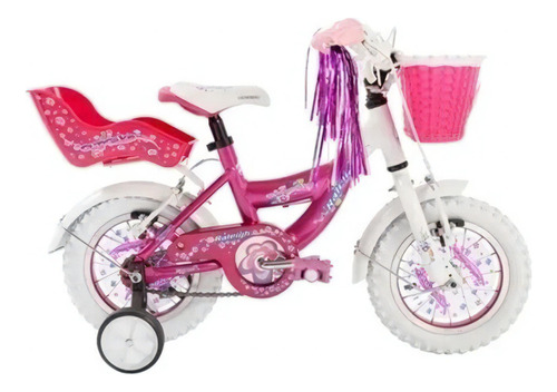 Bicicleta Nena Niñas Raleigh Cupcake Rodado 12 Aluminio Color Blanco/rosa