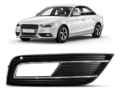 Moldura Milha Auxiliar Audi A4 2012 A 2015 Com Furo