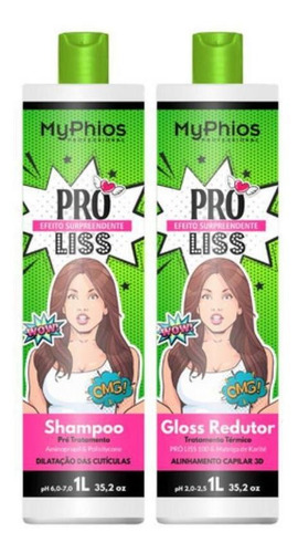 Kit Progressiva Shampoo E Gloss 1l - Proliss - Myphios