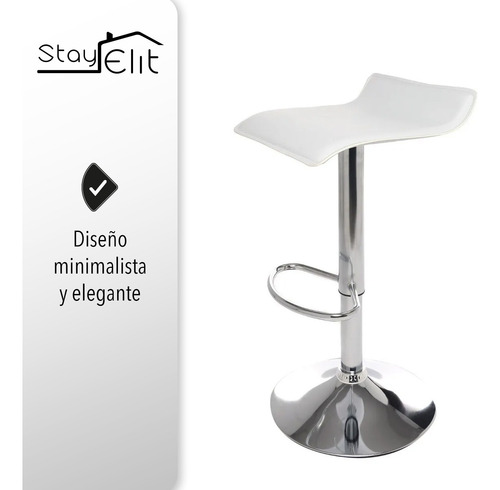 Set De 2 Bancos De Barra Color Blanco
