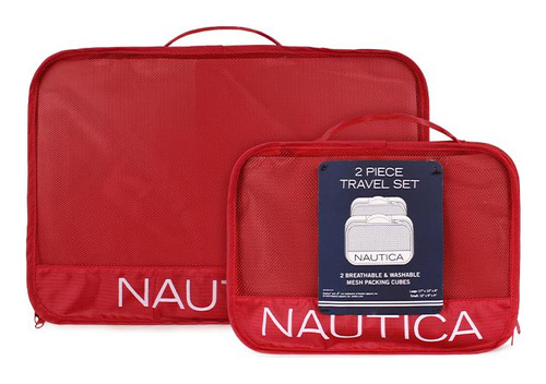 Organizador De Viaje En Pack Rojo Nautica