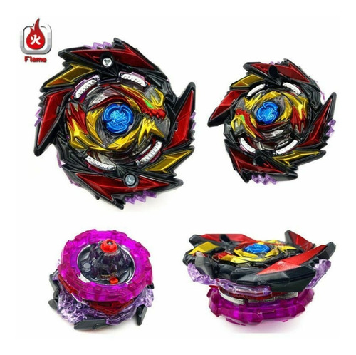 Imagen 6 de 6 de Beyblade Burst Superking Death Diabolos Lanzador De Chispas