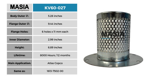 Kit De Filtros Atlas Copco Ga-15 Compresor De Tornillo