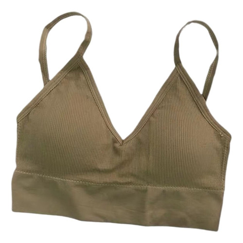 Bralette Con Cuello En V Para Mujer, Correa De Espagueti,