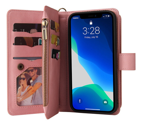 Funda Tipo Cartera For Motorola Moto G30 G60 G50 G73 Con 15