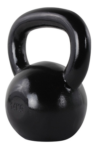 Pesa Rusa Fire Sports® Kettlebell 14 Kg Gym Crossfit Color Negro