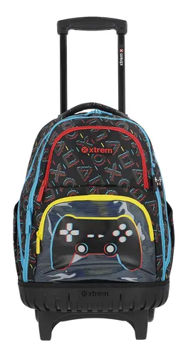 Mochila Con Ruedas Niño Xtrem Cross 2.0 Negro