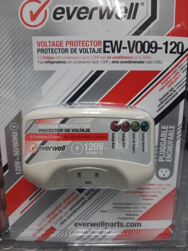 Protector De Voltaje 110v Enchufe Everwell