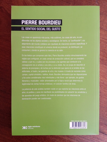 Imagen 2 de 3 de El Sentido Social Del Gusto Sociología Cultura - Bourdieu