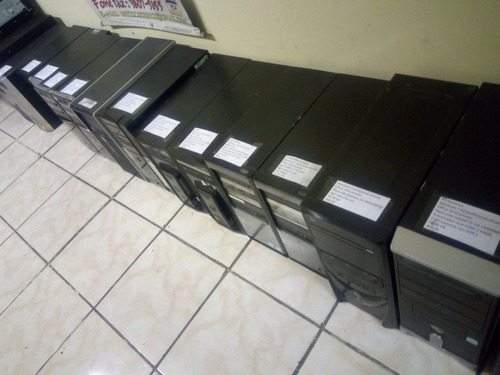 Lote 10 Computadores D Core Varios Modelos 2gb Ddr 2 Hd 80 (Usado)